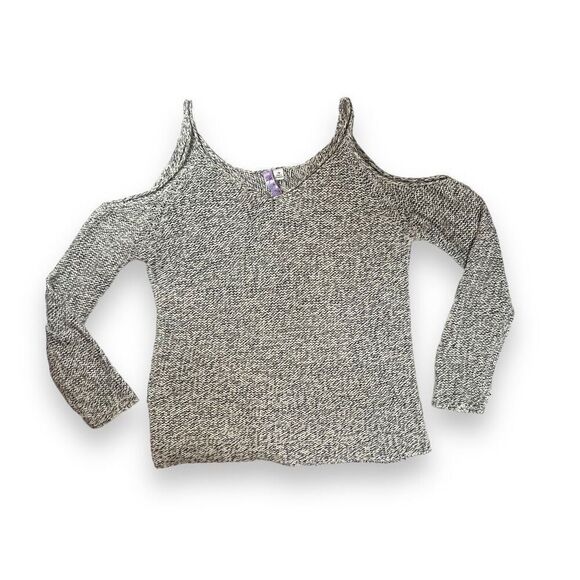 Francesca’s Alya Sandstone Cold Shoulder Sweater Sz M - Picture 3 of 12